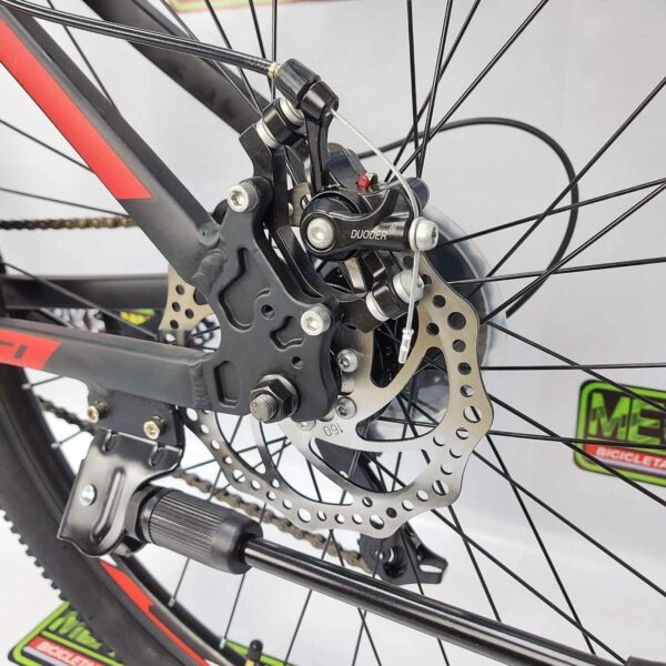 Bicicleta-guayaquil-mtb-montañera-talla-mega-bike-store-bike-shimano-gti-madrock-aluminio-rojo-negro