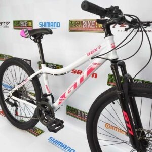 Bicicleta-guayaquil-mtb-montañera-talla-mega-bike-store-bike-shimano-gti-roxy-aro-26-blanco-rosado