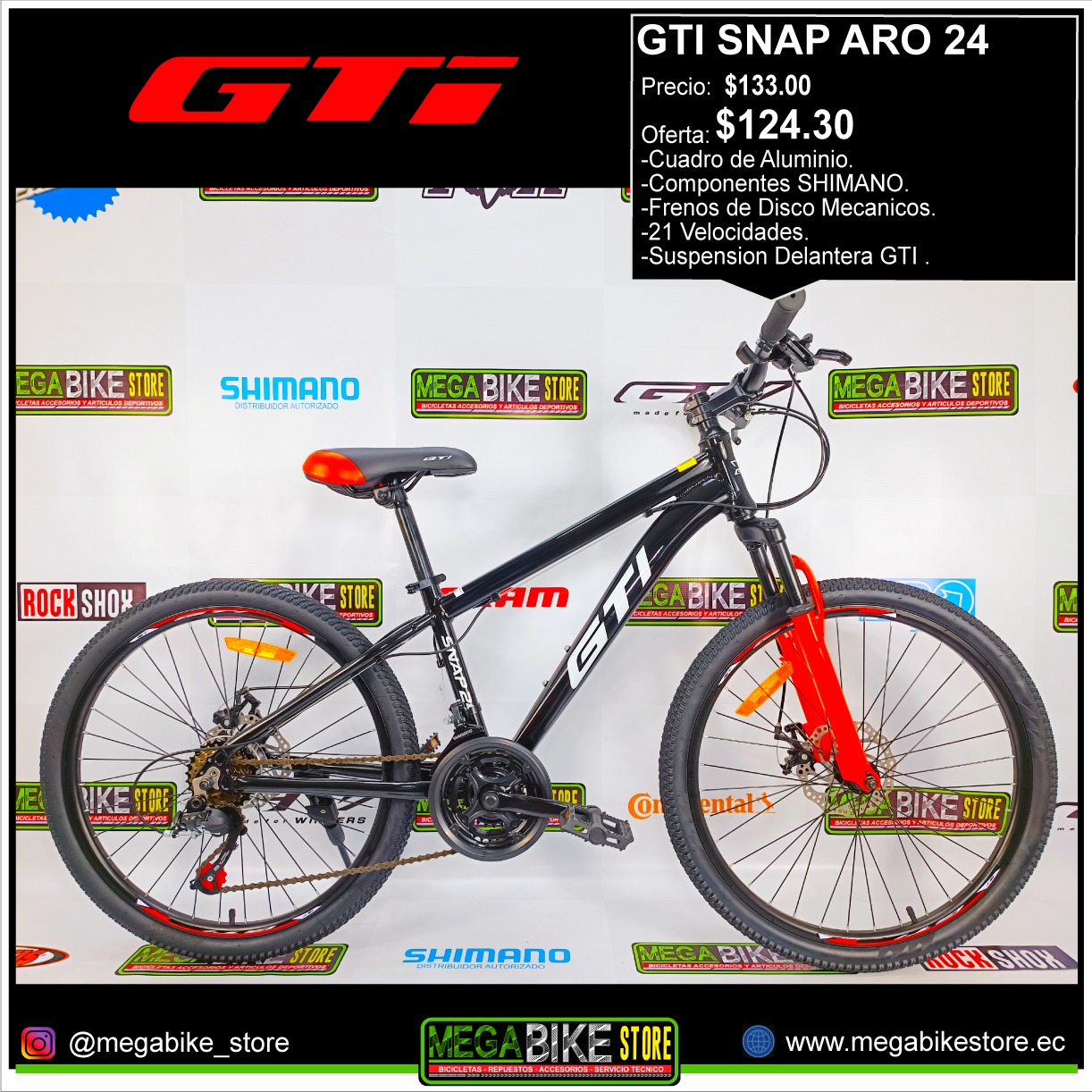 Bicicleta Montañera GTI PRO