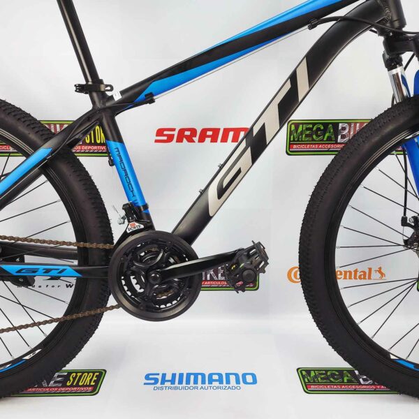 Bicicleta-guayaquil-mtb-montañera-talla-mega-bike-store-bike-shimano-gti-madrock-aluminio-aro-26-negro-azul