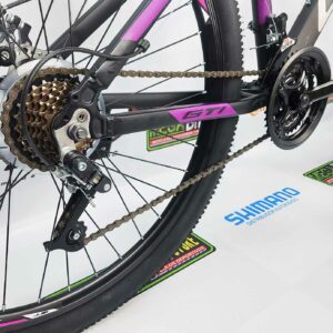Bicicleta-guayaquil-mtb-montañera-talla-mega-bike-store-bike-shimano-gti-madrock-aro-26-aluminio-negro-morado