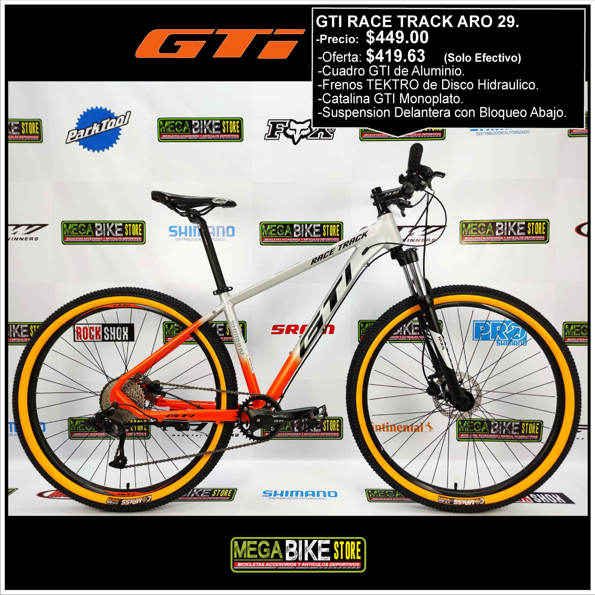 llave inglesa Habitual Enjuiciar venta de bicicletas en quito - GTI Montañera RACE TRACK ARO 29 