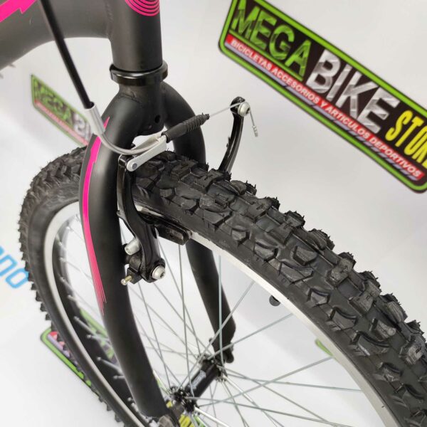 Bicicleta-guayaquil-mtb-montañera-talla-mega-bike-store-bike-shimano-williams-woman-bicicletas-aro-24-acero-negro-rosado