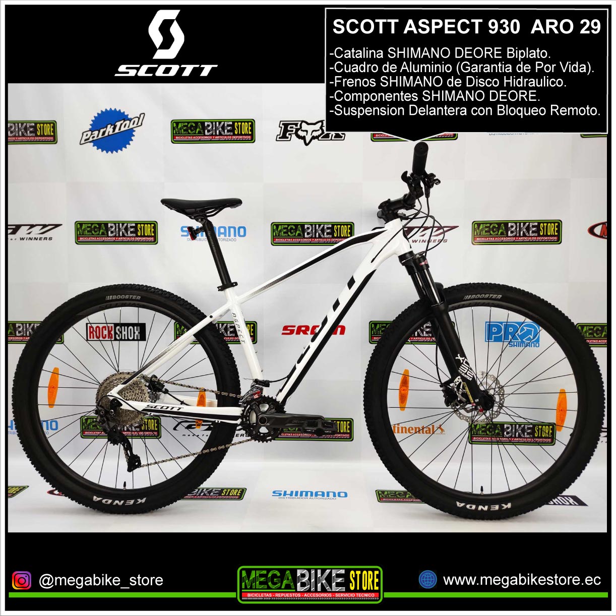Shimano Deore Bicicleta Montañera SCOTT ASPECT ARO 29