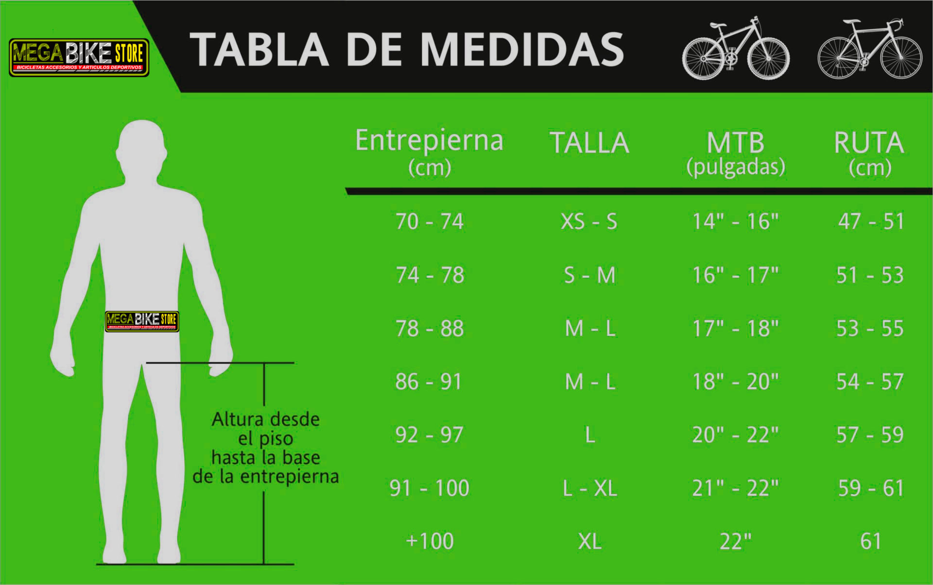 talla bicicleta ¿Cómo saber que talla de Bicicleta eres?